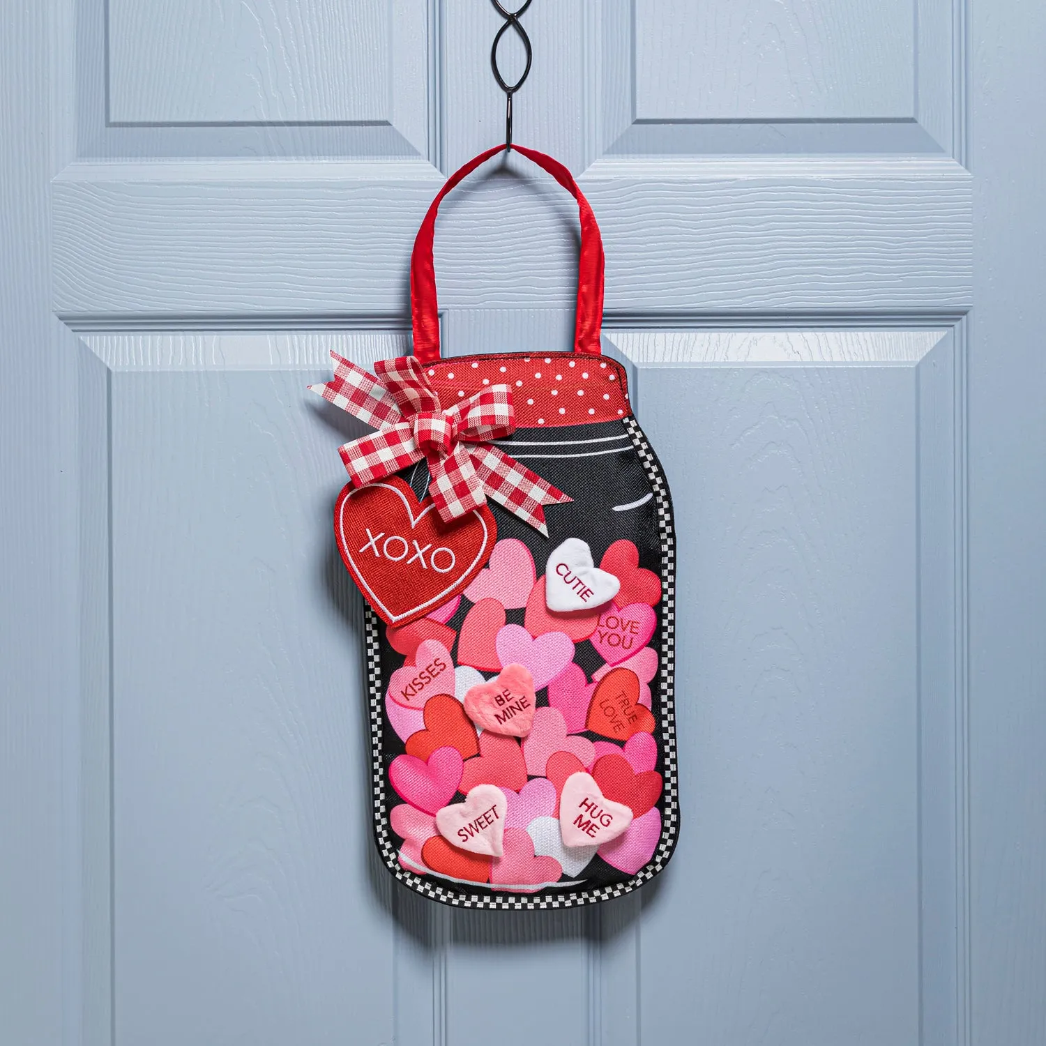 Mason Jar of Hearts Door Décor,2dhb2368