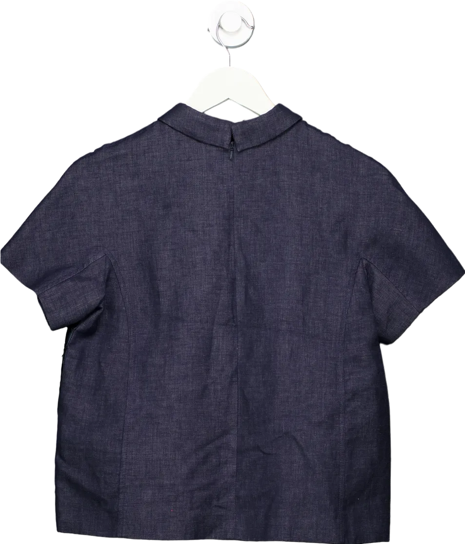 Max Mara Navy Weekend Top Size UK 10