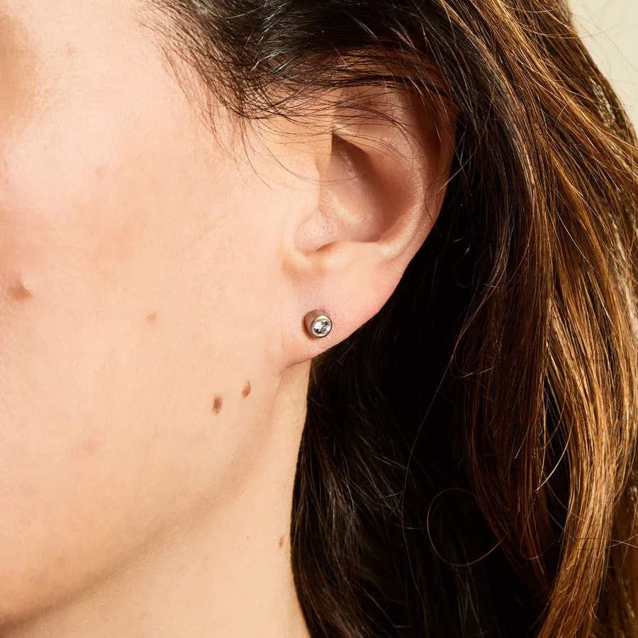 Meadow Diamond Studs in 18K Alpine Gold