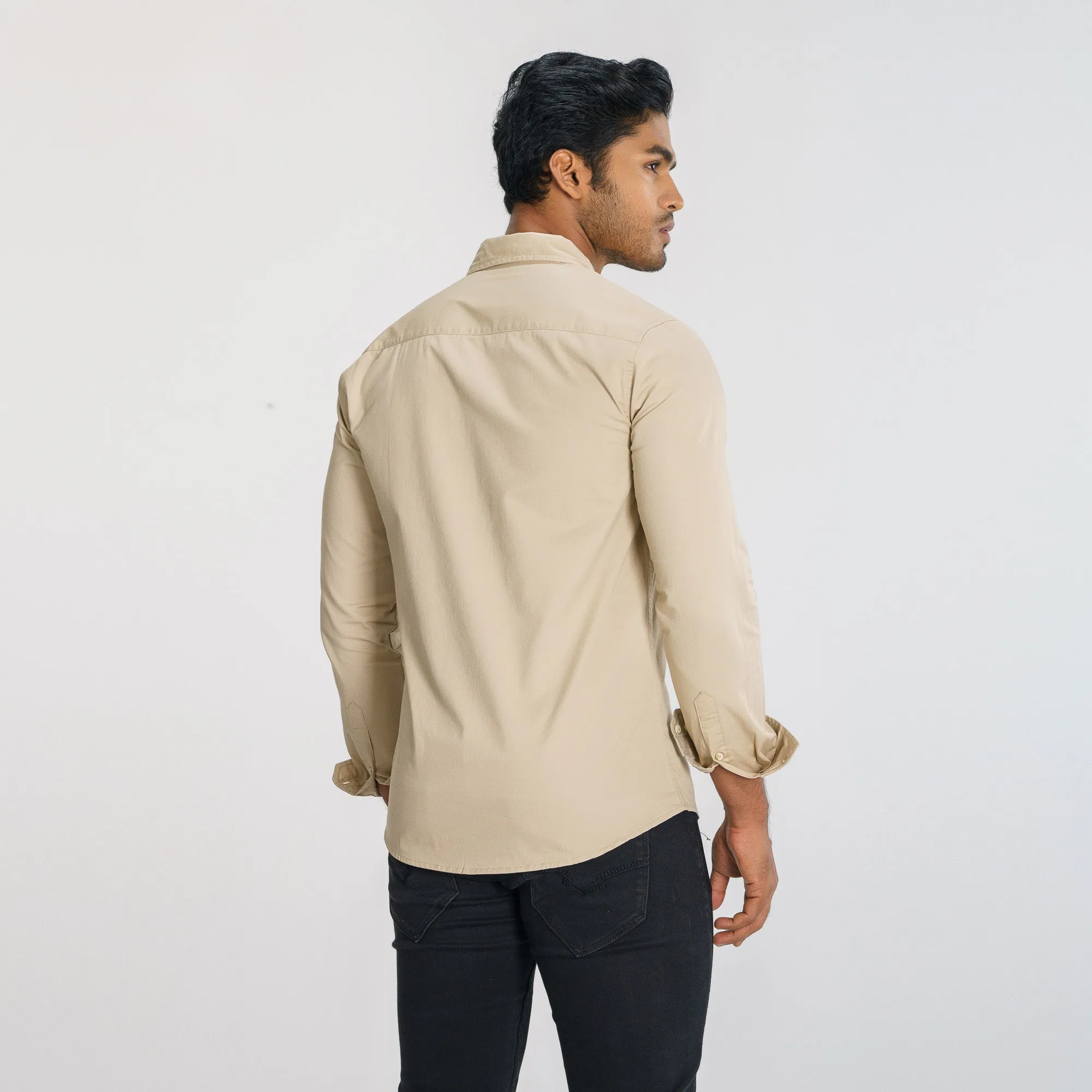 Mens Beige Shirt