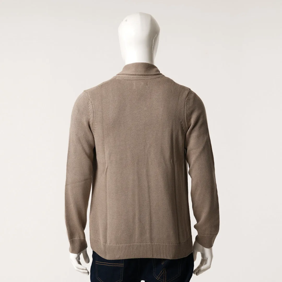 Mens Beige Sweater Blazer