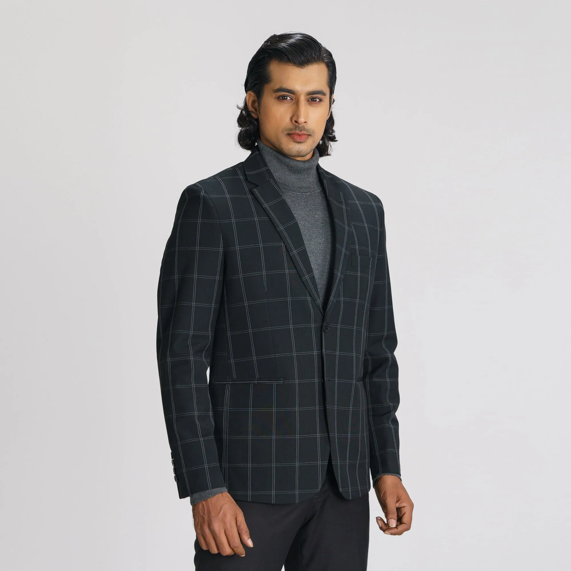 Mens Black Slim Fit Blazer