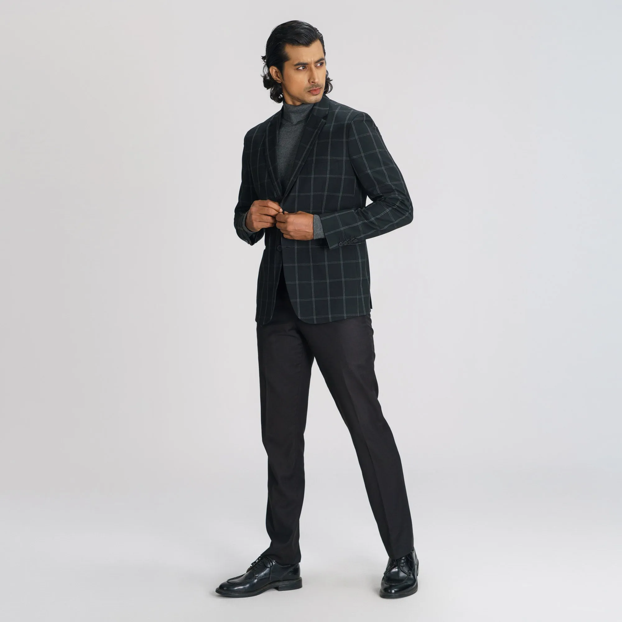 Mens Black Slim Fit Blazer