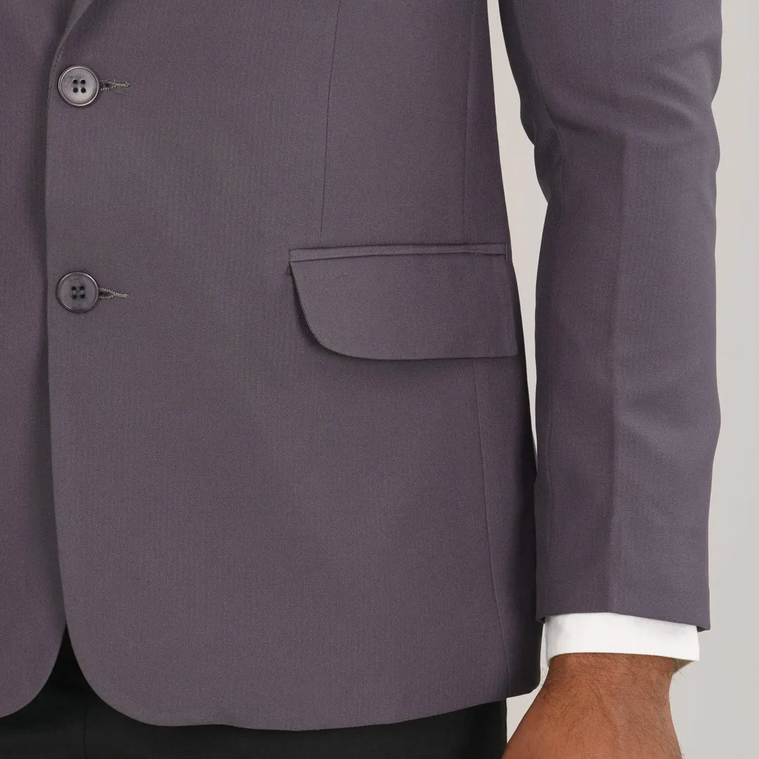 Mens Gray Slim Fit Blazer