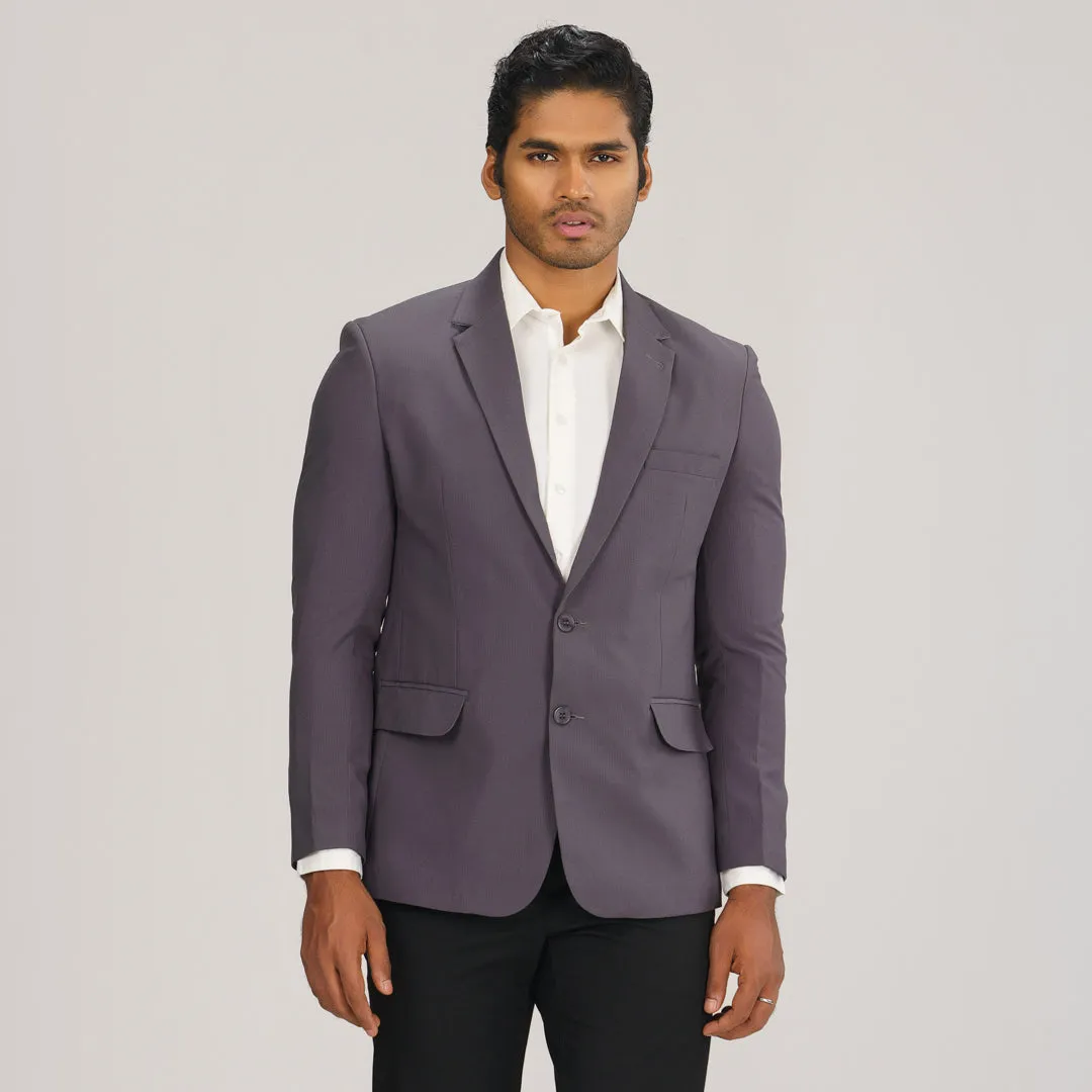 Mens Gray Slim Fit Blazer