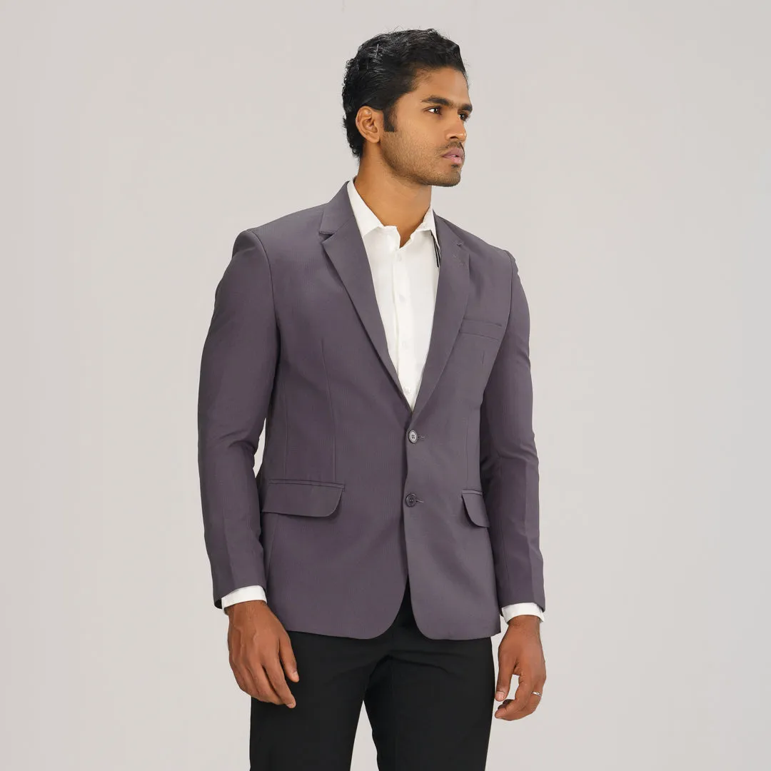 Mens Gray Slim Fit Blazer