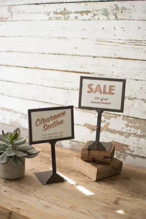 Metal Pricing Display (Pack of 2)
