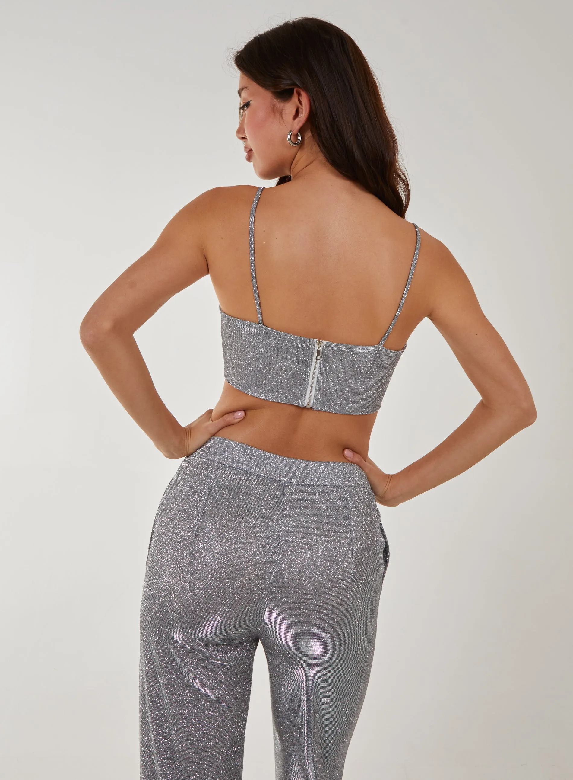 Metallic Crop Top