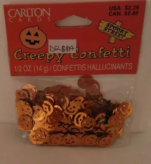 METALLIC PUMPKIN CONFETTI