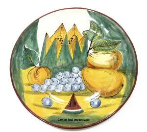 Mexican Wall Hanging Talavera pottery Plate 11" TP11020