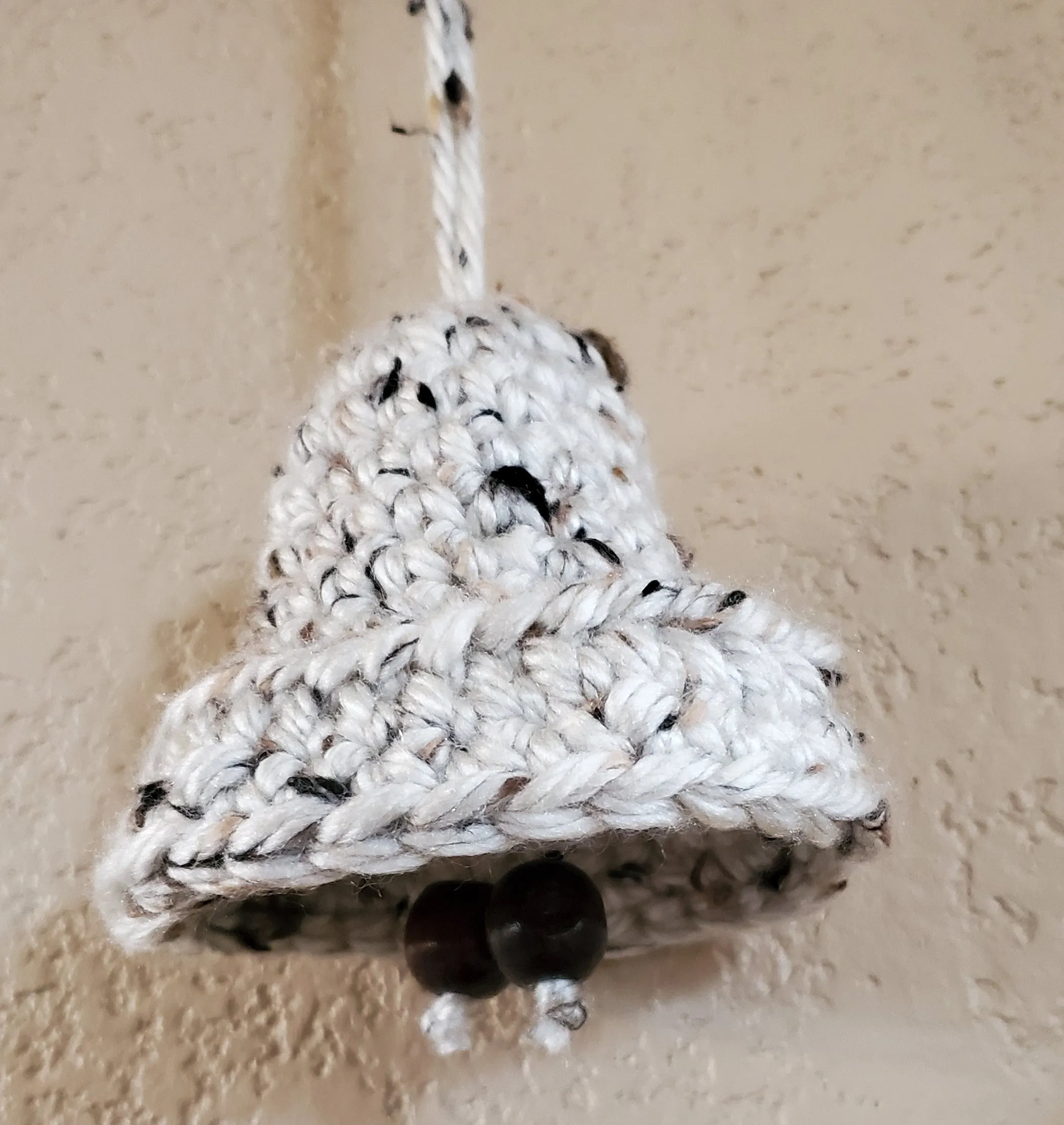 Mission Bell Wall Hanging, Handmade Crochet