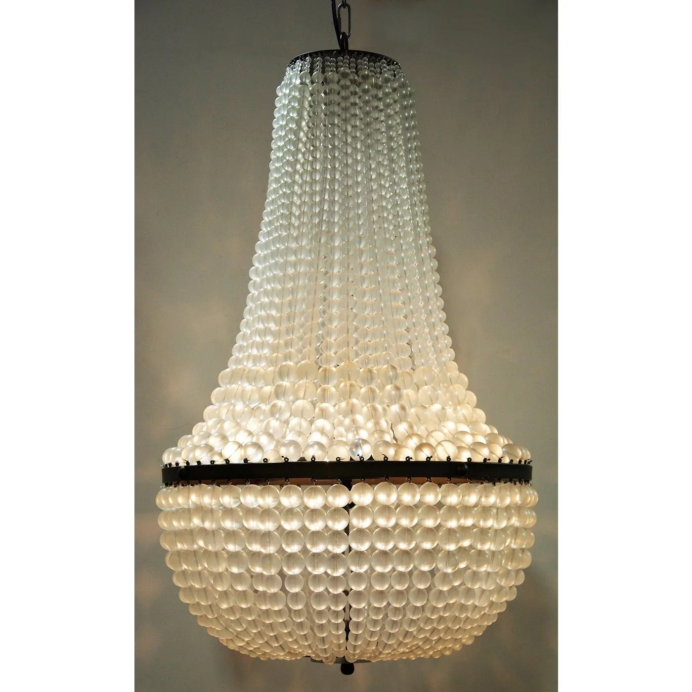 Mist Chandelier, Black Steel