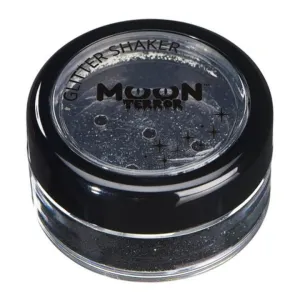 Moon Terror Halloween Glitter Shakers, Black