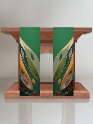 Multi Seasonal Foliage Altar Scarves (B)