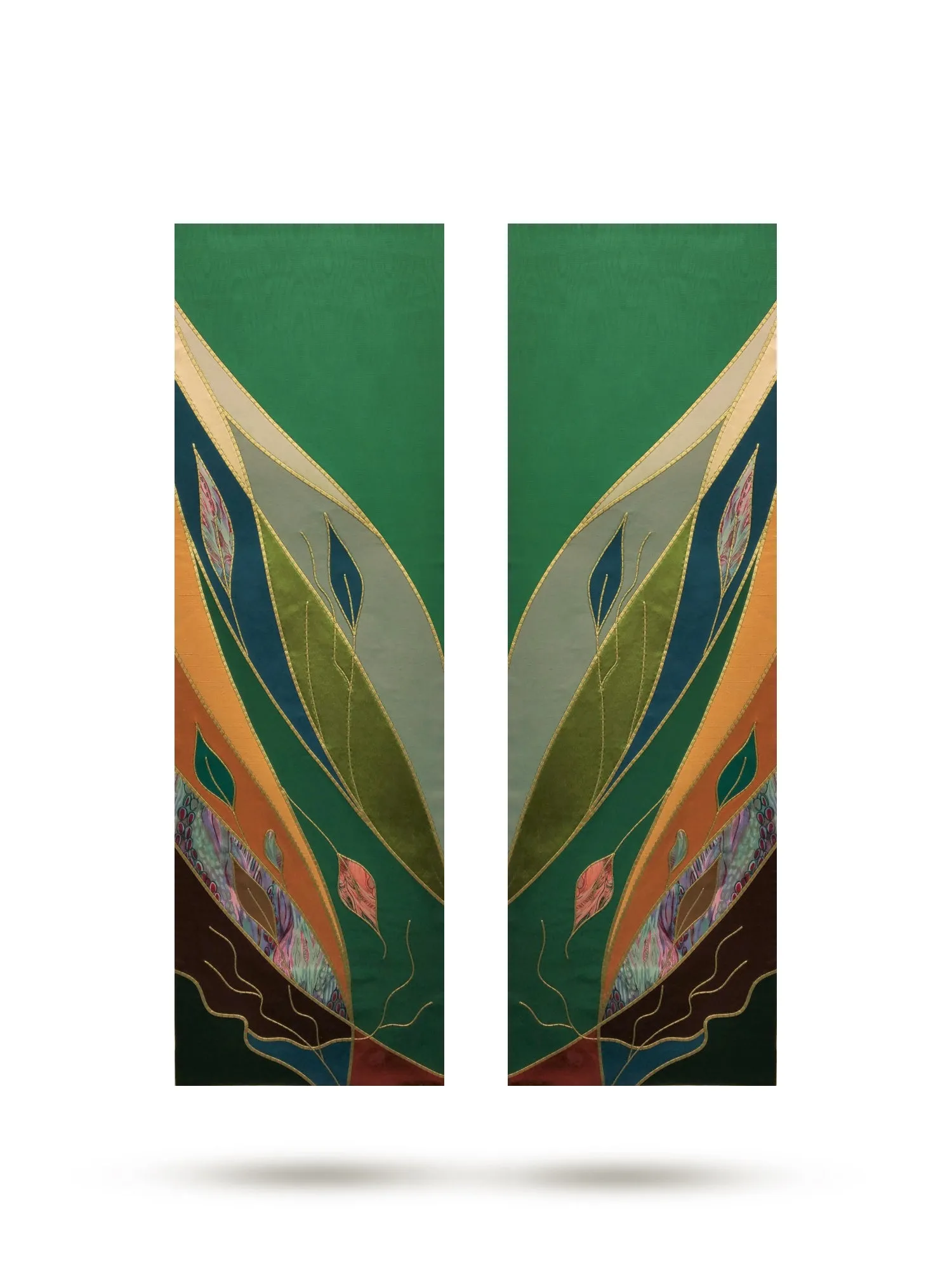 Multi Seasonal Foliage Altar Scarves (B)