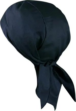 Navy Blue Doo Rag Motorcycle Skull Cap Dorag Chemo Bandana MADE IN THE USA
