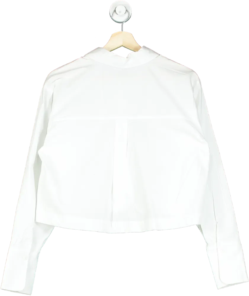 New Look White K Palmer Poplin Crop UK 10