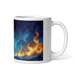 Night of Fire White Glossy Mug
