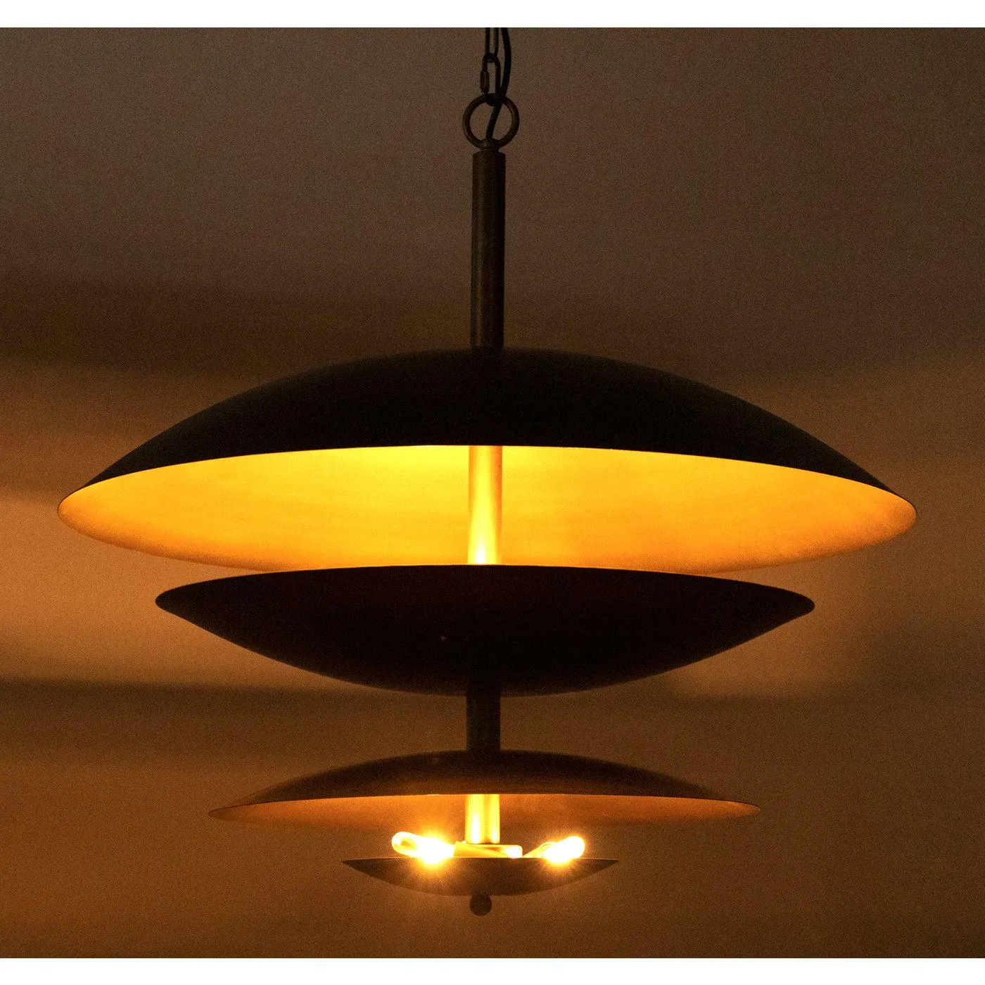 Nora Chandelier, Metal with Aged Brass Finish