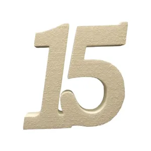 Number 15 (EPS Foam Cutout)
