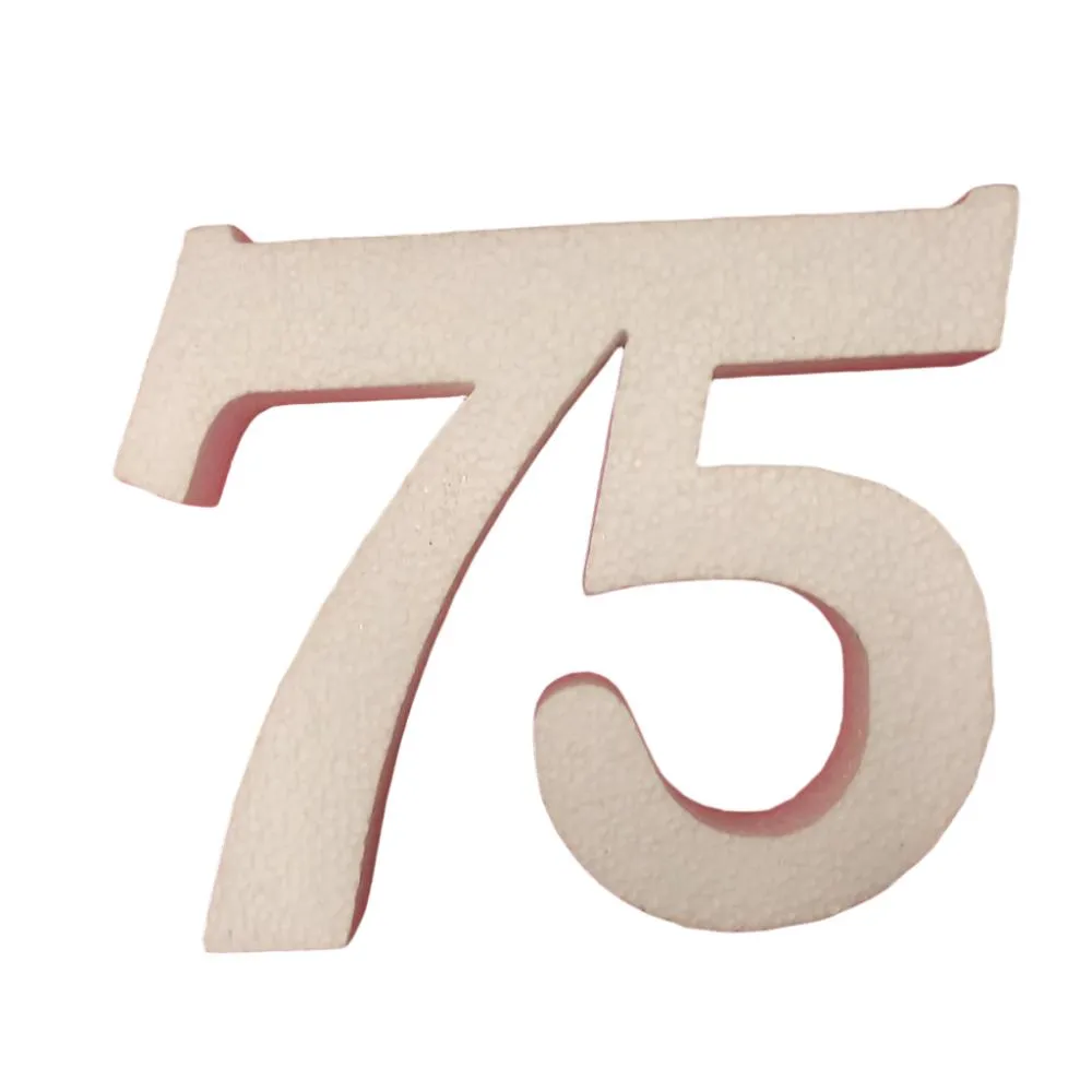 Number 75 (EPS Foam Cutout)