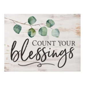 P. Graham Dunn Tabletop Decor Count Your Blessing