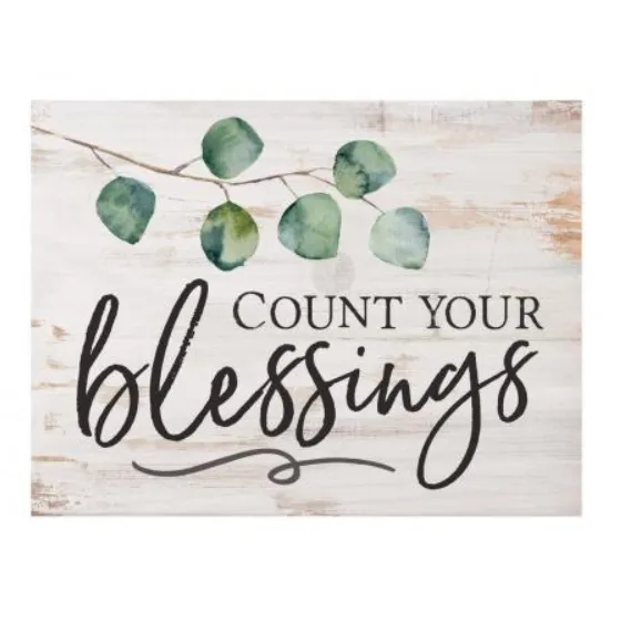 P. Graham Dunn Tabletop Decor Count Your Blessing