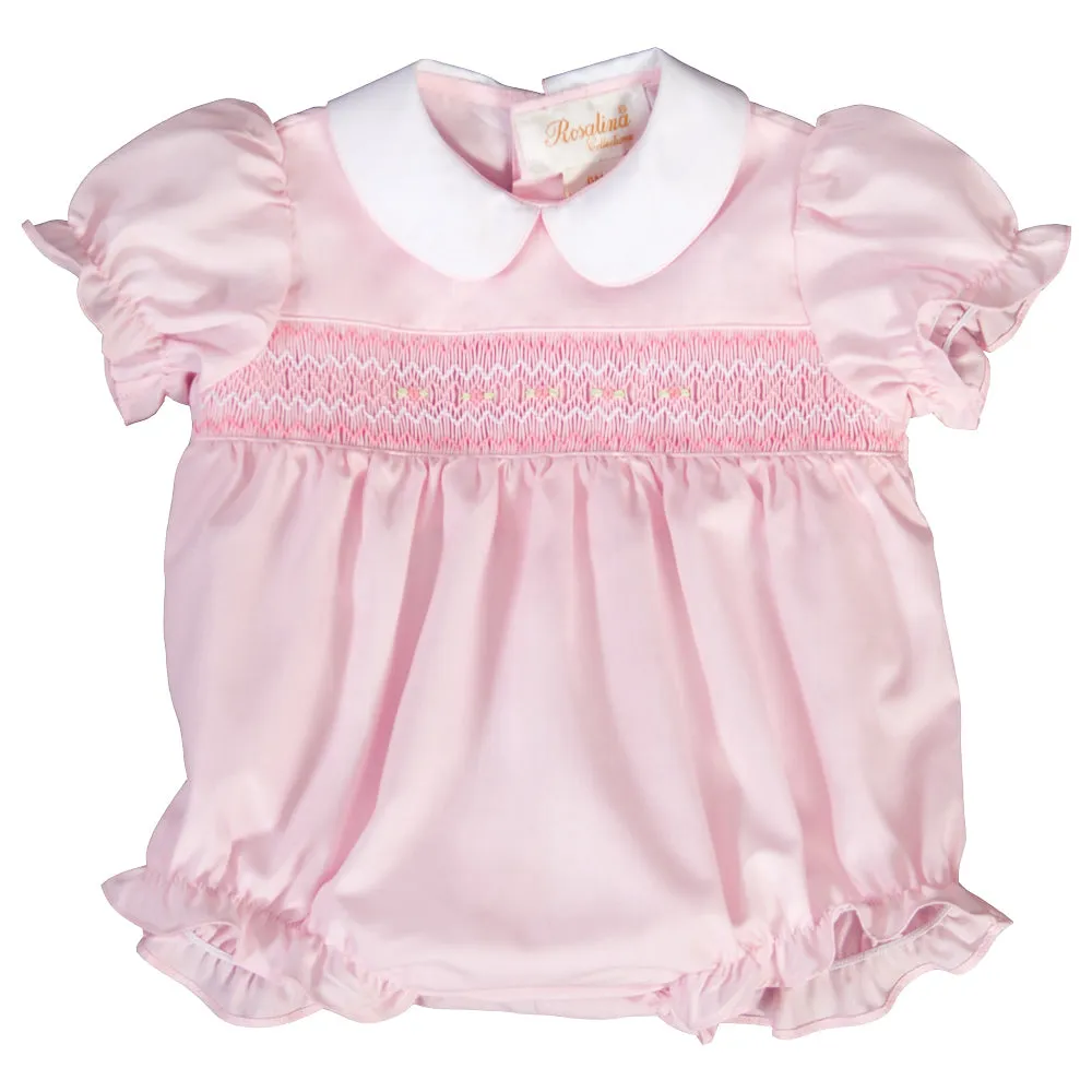 Pink English Smocked Girl Bubble