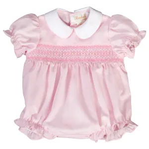 Pink English Smocked Girl Bubble