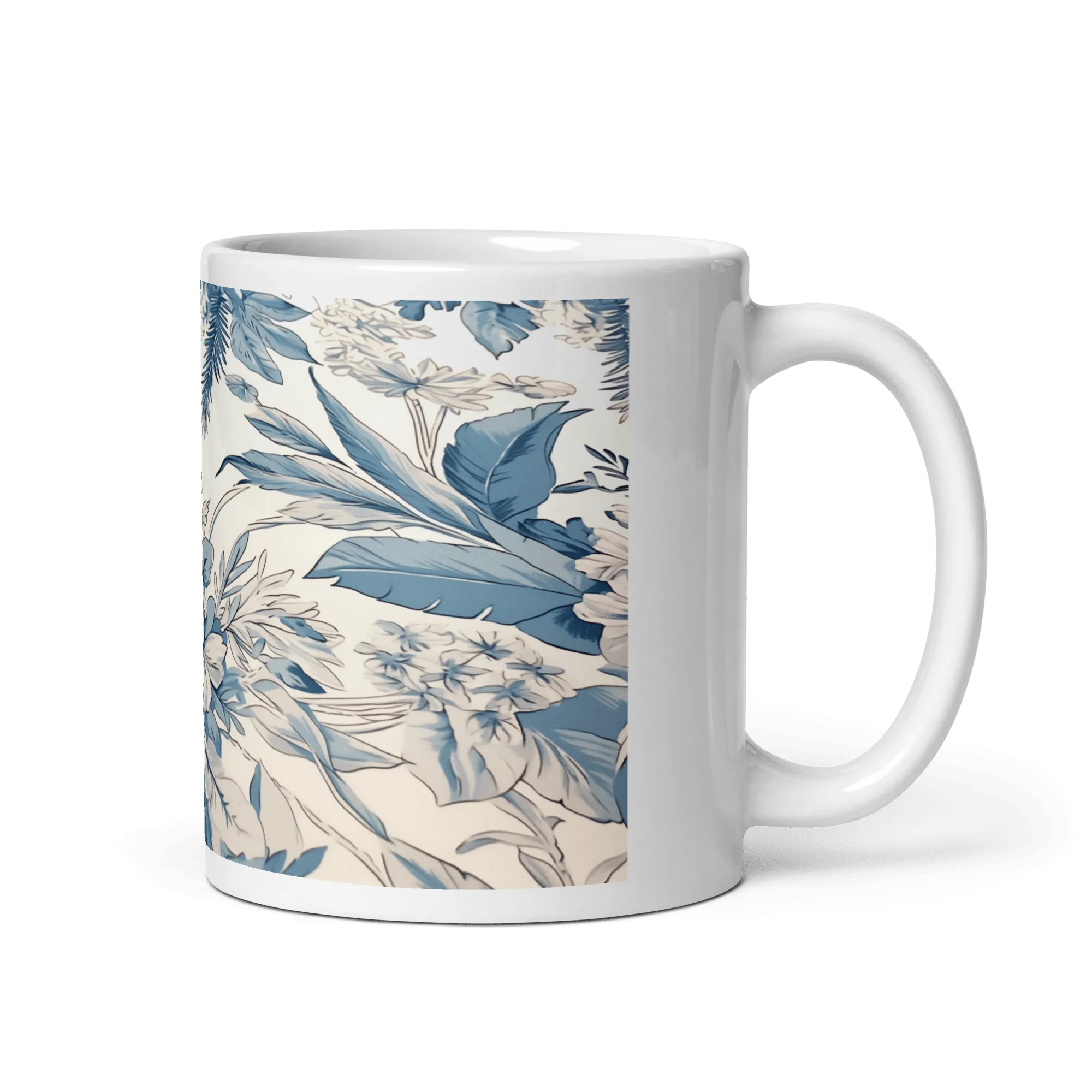 Porcelain Planter White Glossy Mug