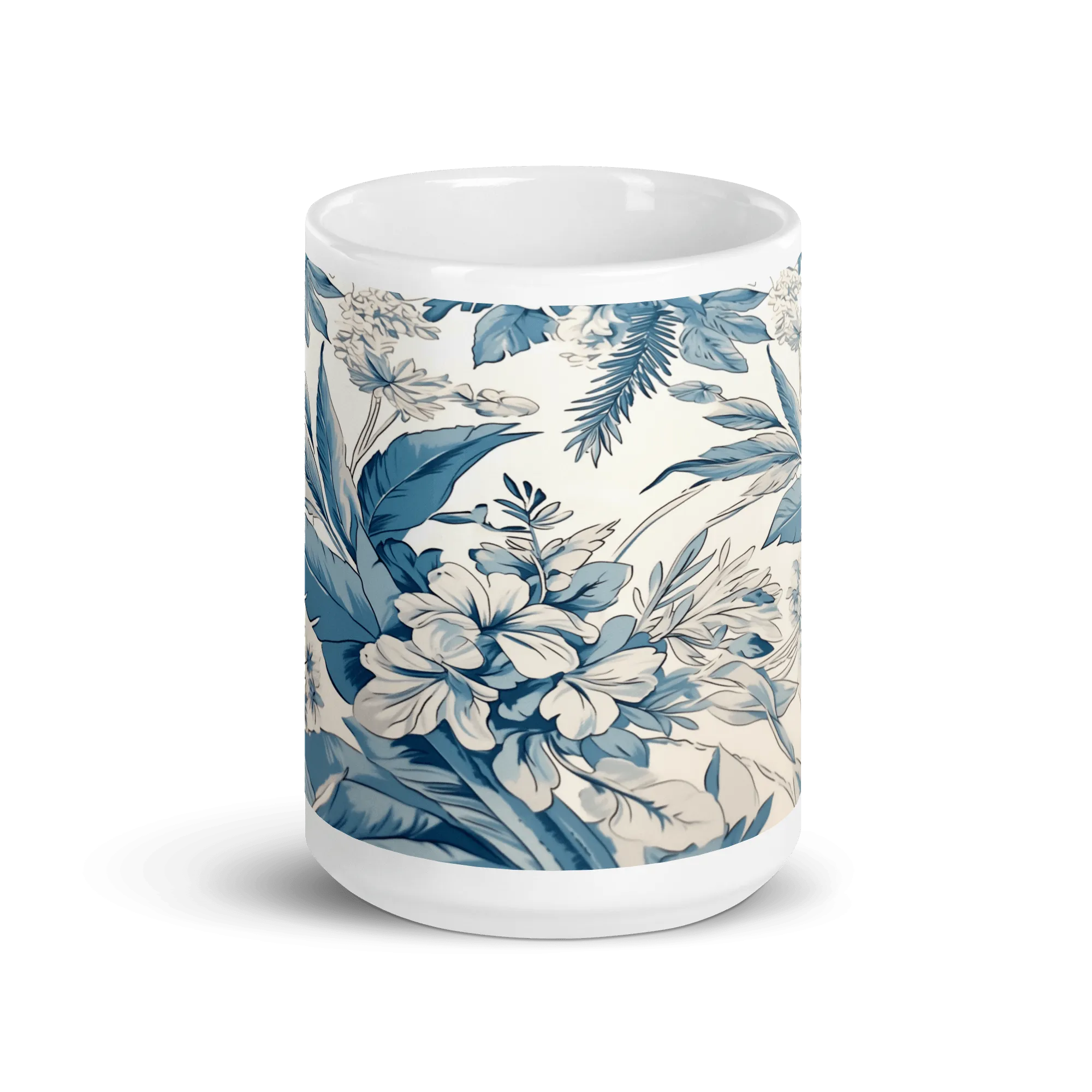Porcelain Planter White Glossy Mug