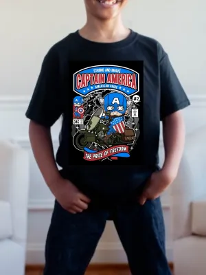 Pre order CAPTAIN AMERICA POP tee (tee as pictured ) 1.5 week -2 week Tat