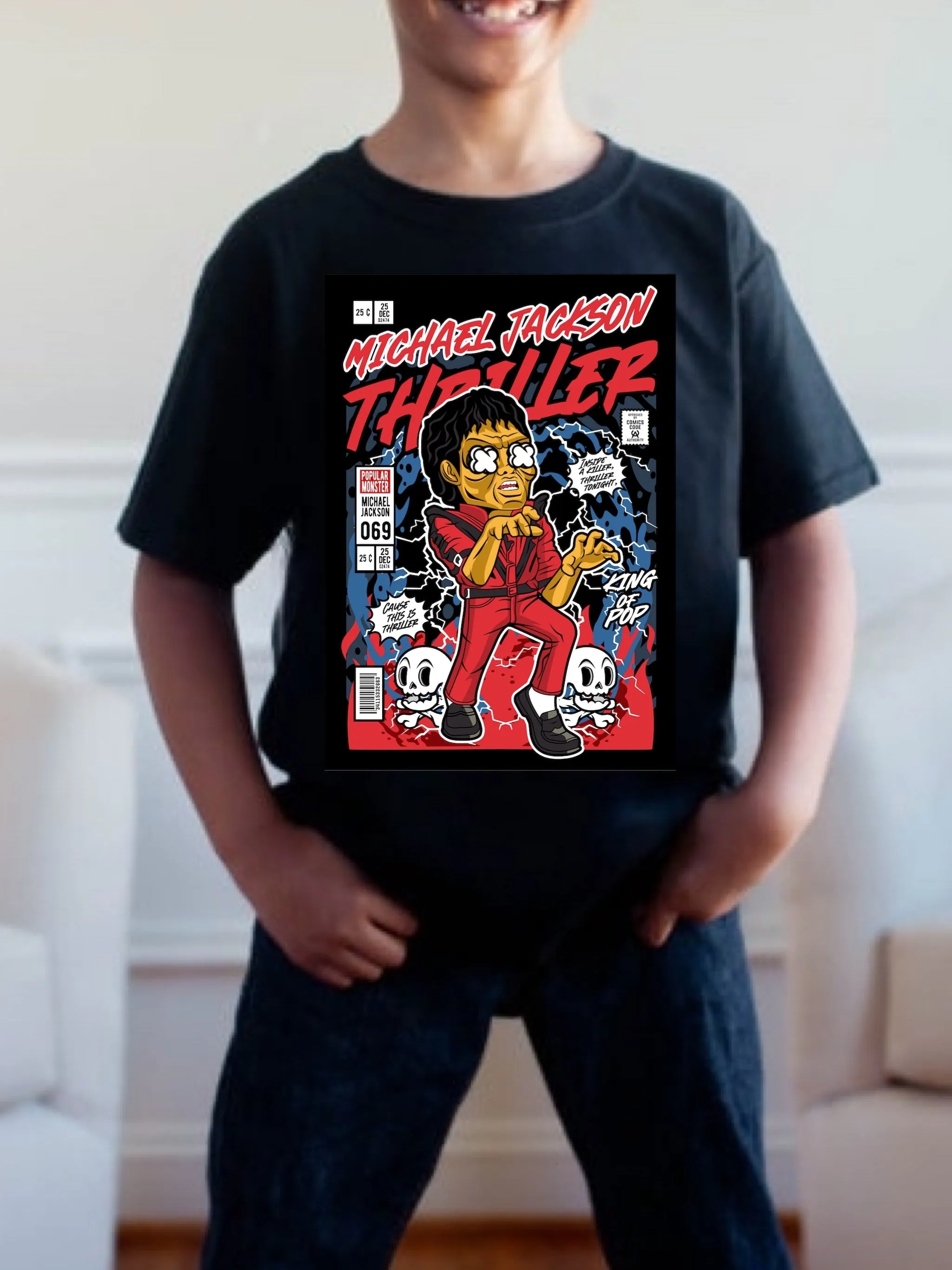 Pre order THRILLER POP tee (tee as pictured ) 1.5 week -2 week Tat
