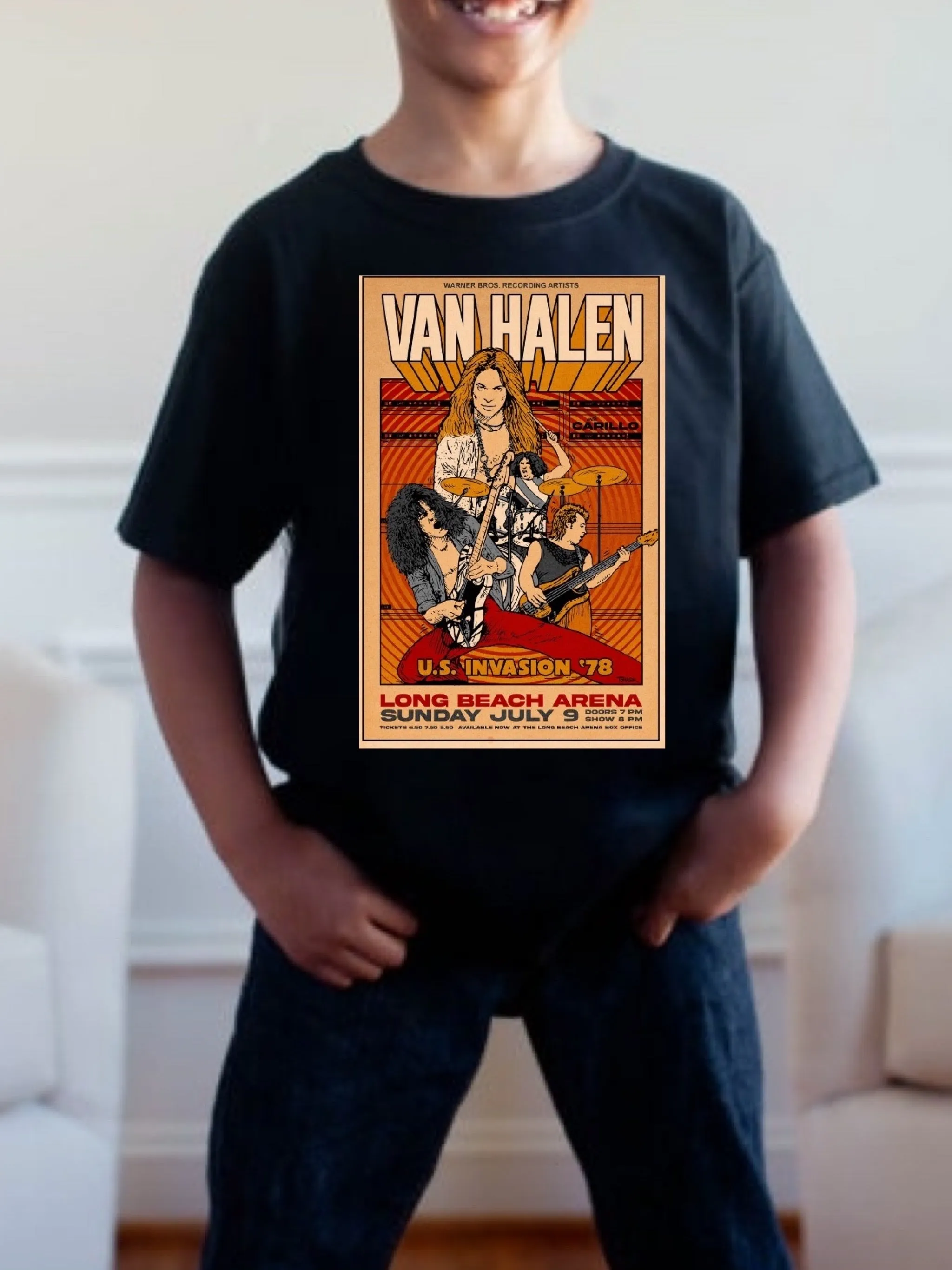 Pre order VAN HALEN TOUR tee (tee as pictured ) 1.5 week -2 week Tat