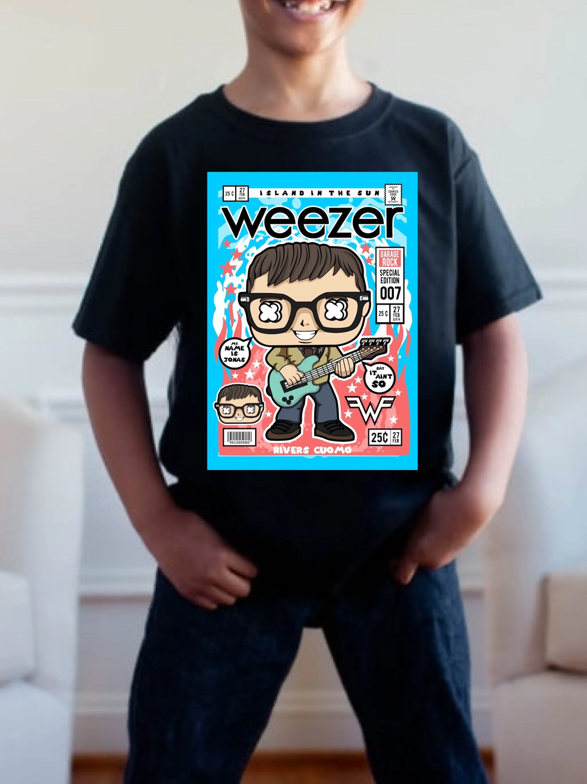 Pre order WHEEZER POP tee (tee as pictured ) 1.5 week -2 week Tat