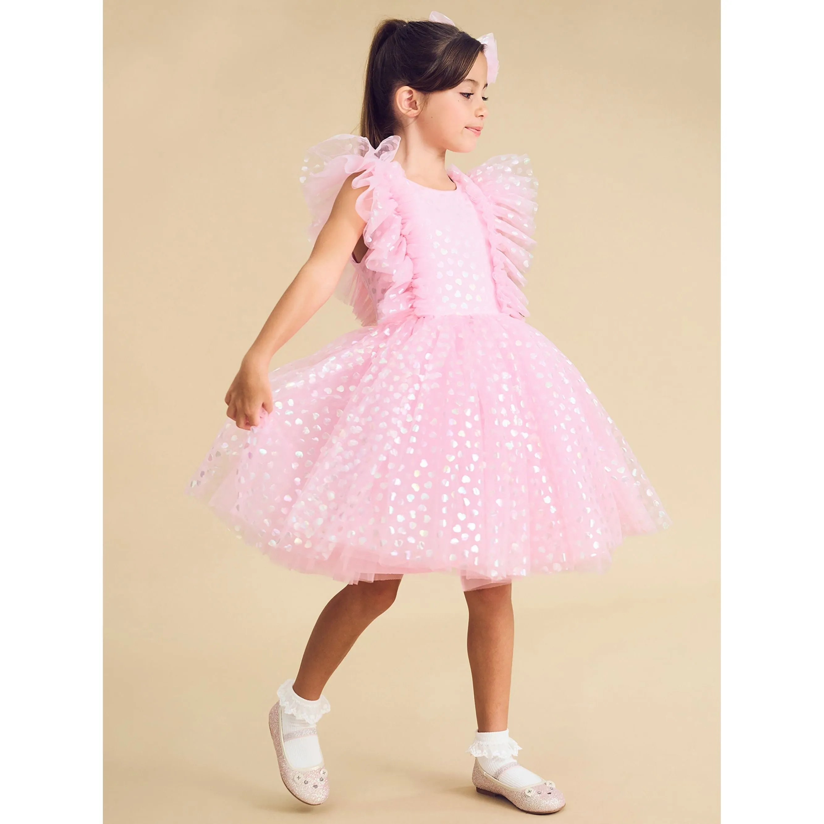 Princess Glitter Hearts Dress