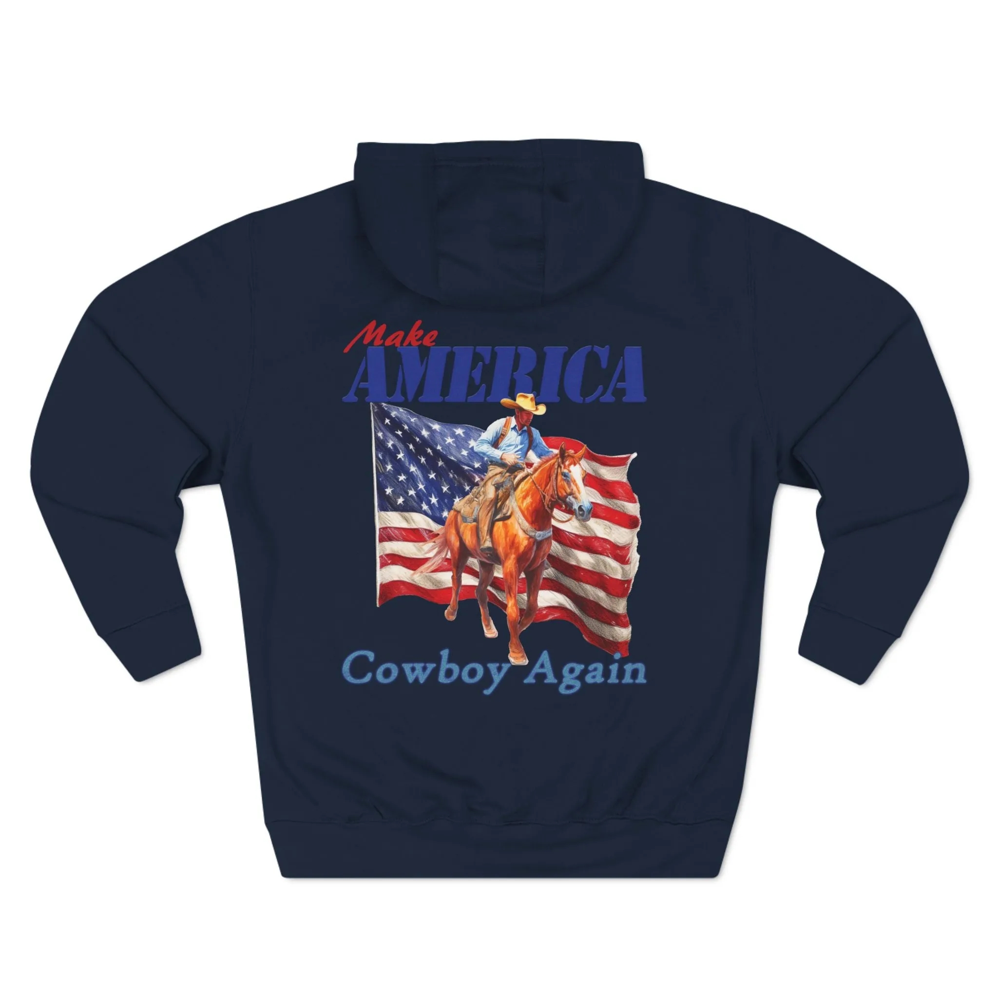 Printif-AI-ed Men's Make America Cowboy Again Hoodie