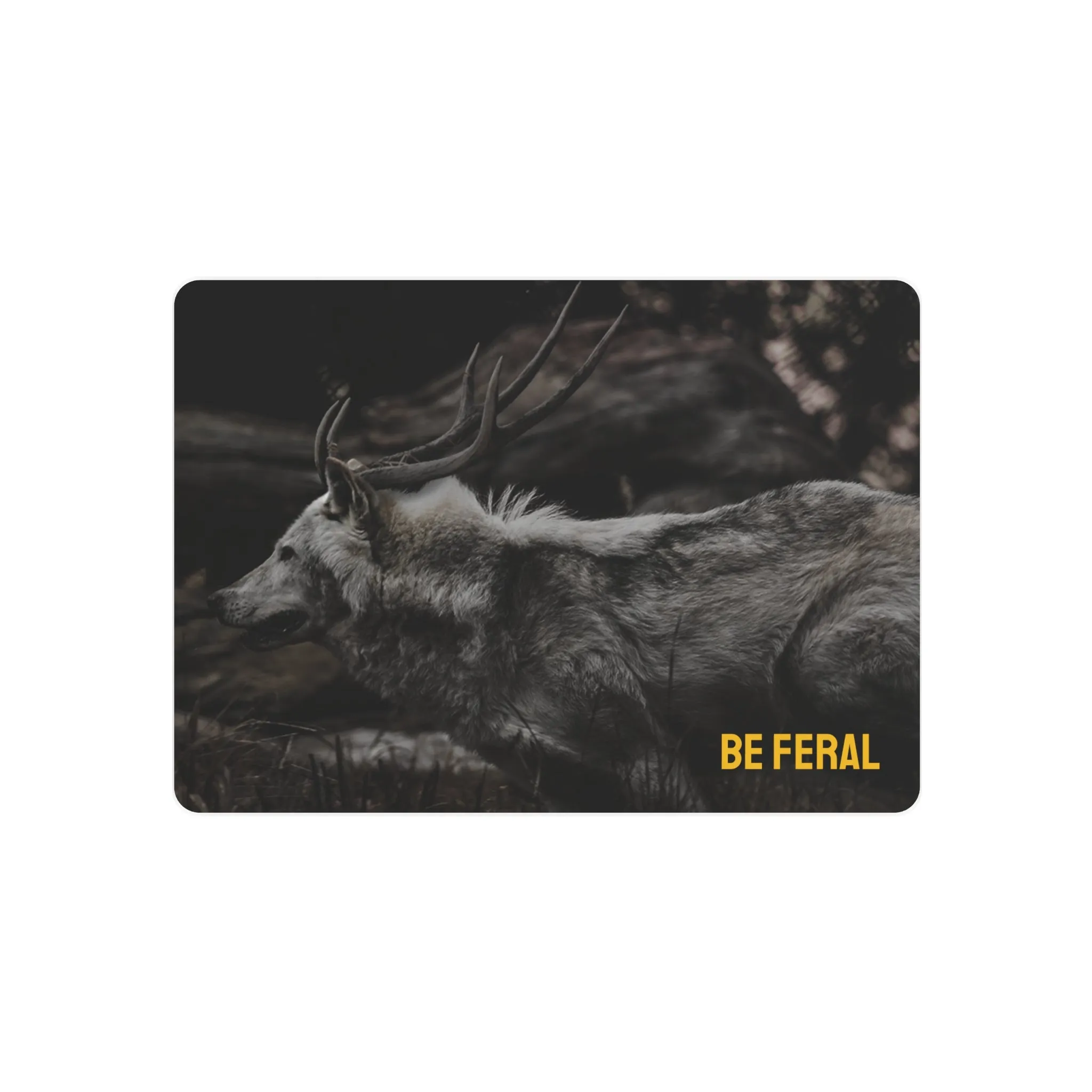 "Be Feral" Metal Art Sign