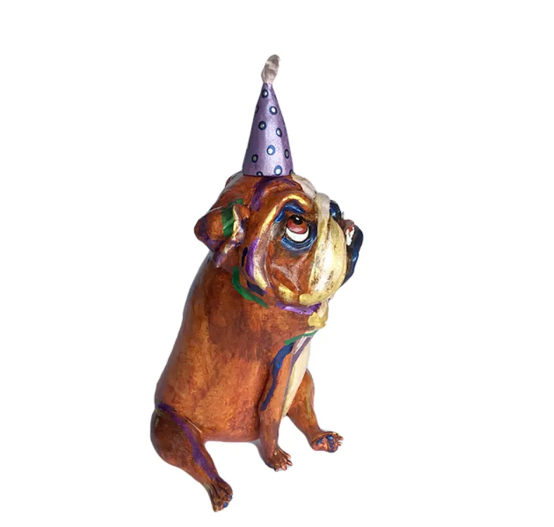 "Party Bulldog" Sculpture