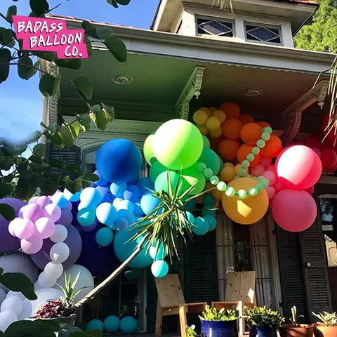 Rainbow Badass Balloon Co Balloon Garland Installation Kit