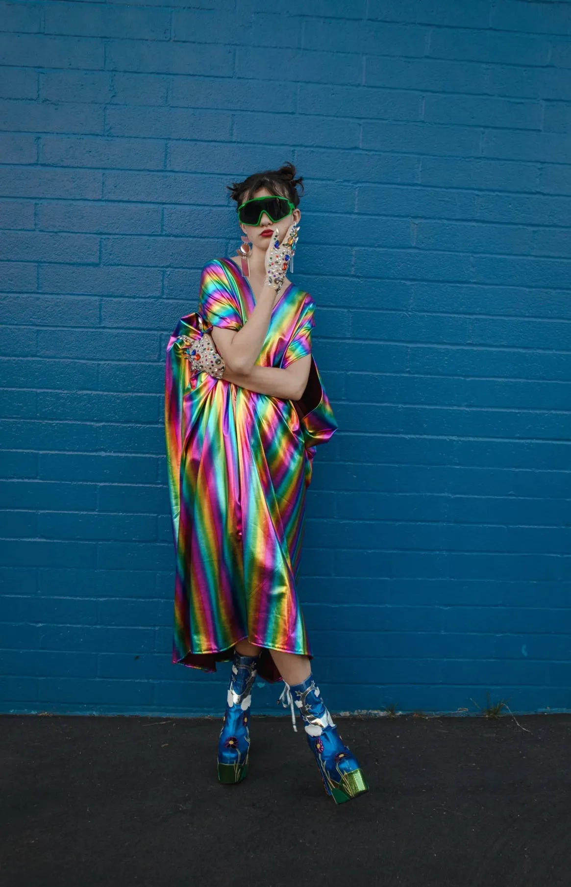 Rainbow Magic Caftan Kaftan Dress