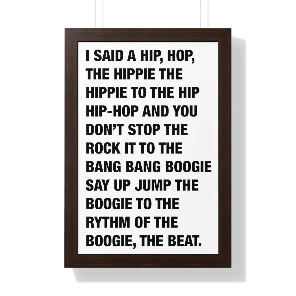 Rappers Delight Framed Poster print