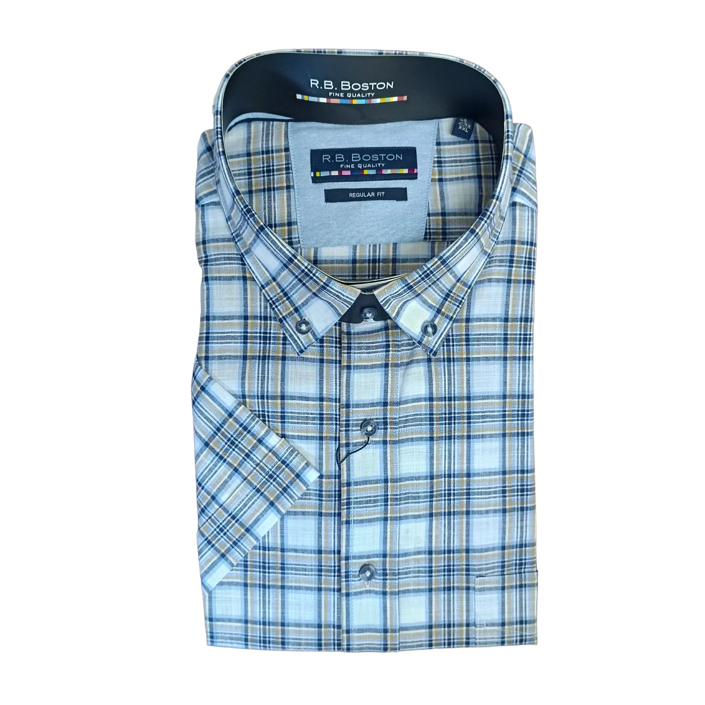 RB Boston Shirt | Navy / Blue / Sand