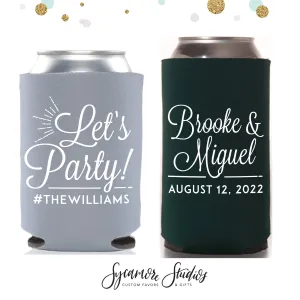 Regular & Slim Can Cooler Wedding Package #150RS - Let's Party