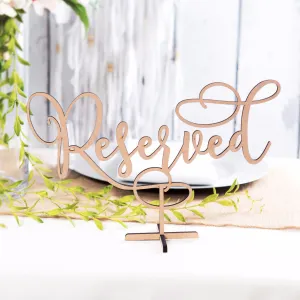 Reserved Table Sign