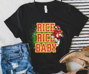 Rice Rice Baby Black Graphic TShirt