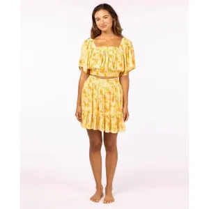 RIP CURL SUMMER RAIN MINI SKIRT STRAW