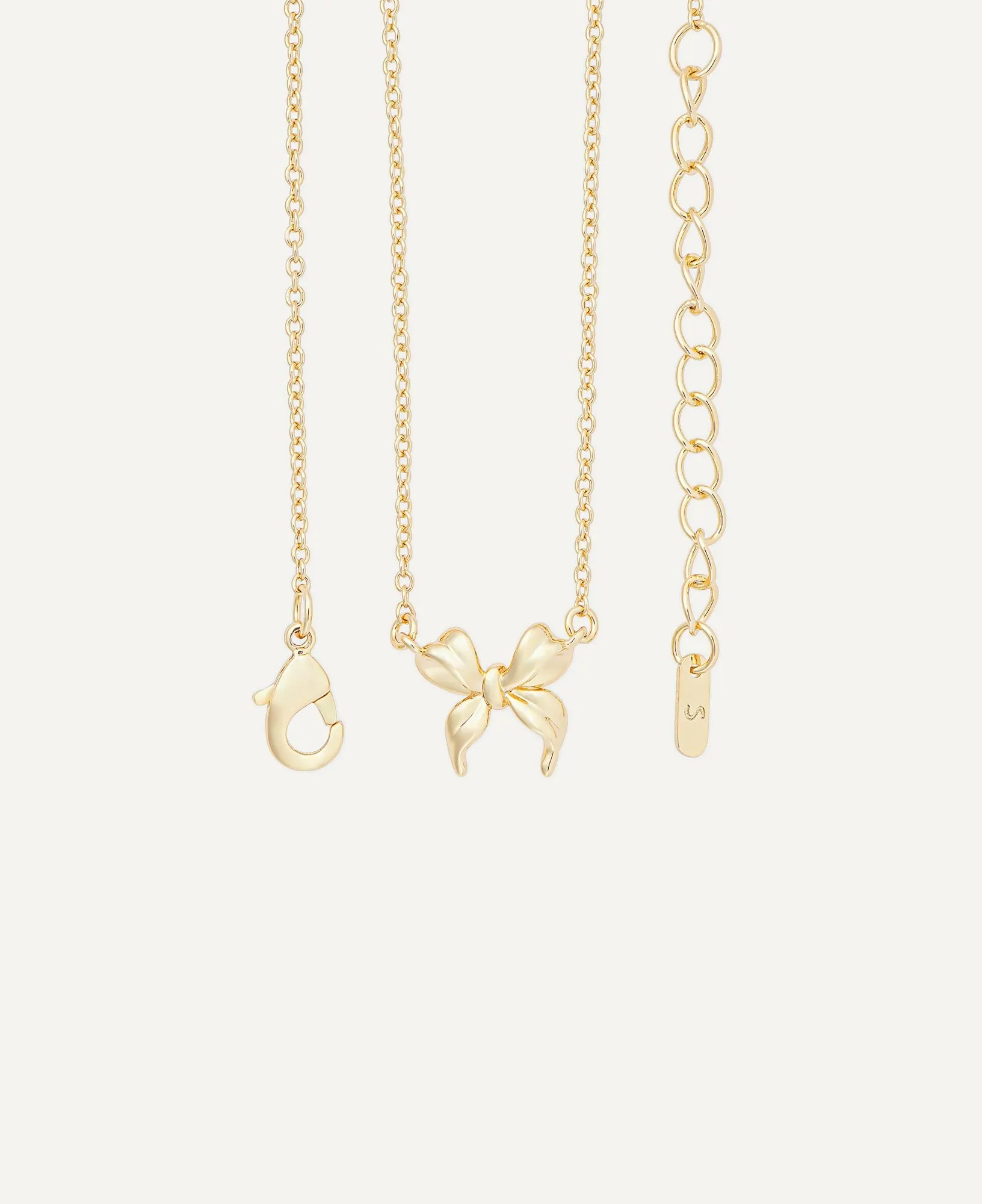 Rosalind Gold Ribbon Necklace