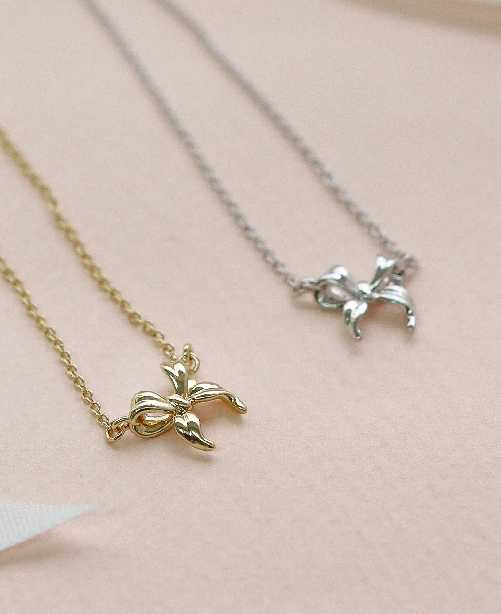 Rosalind Gold Ribbon Necklace