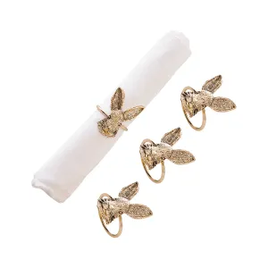 Rose Gold Bunny Head Napkin Ring